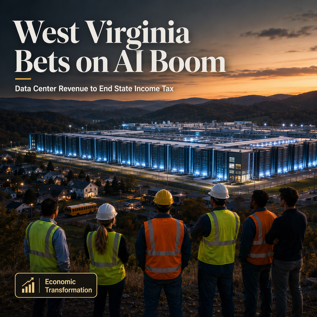 West Virginia Unveils Plan to Use AI Data Center Revenue to Eliminate State Income Tax