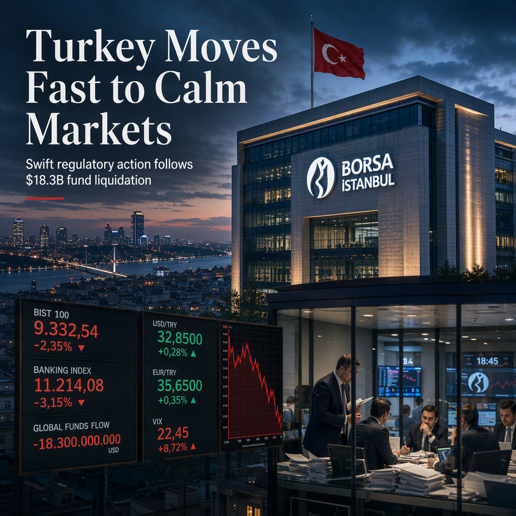 Turkey Implements Regulatory Measures to Stabilize Markets After $18.3 Billion Fund Liquidation