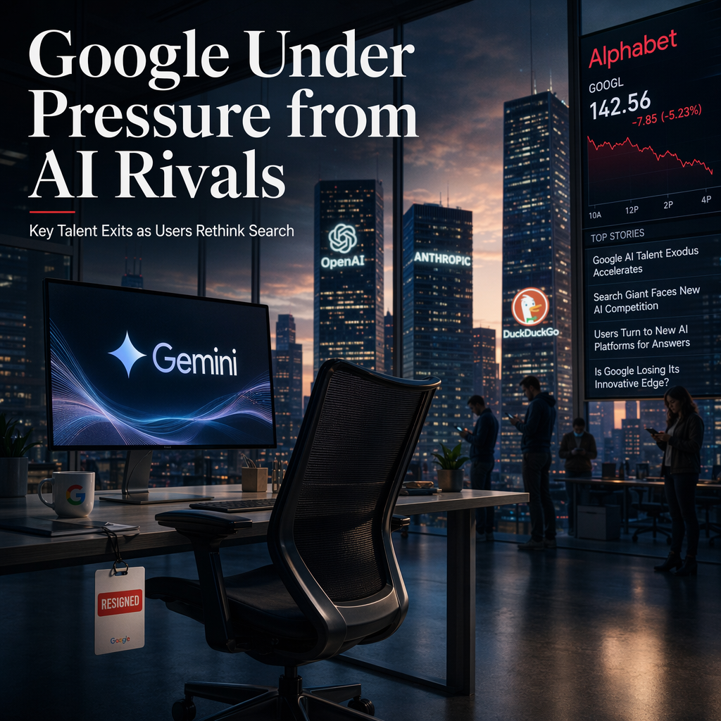 Google Faces Mounting AI Competition as User Preferences Shift and Key Talent Departs