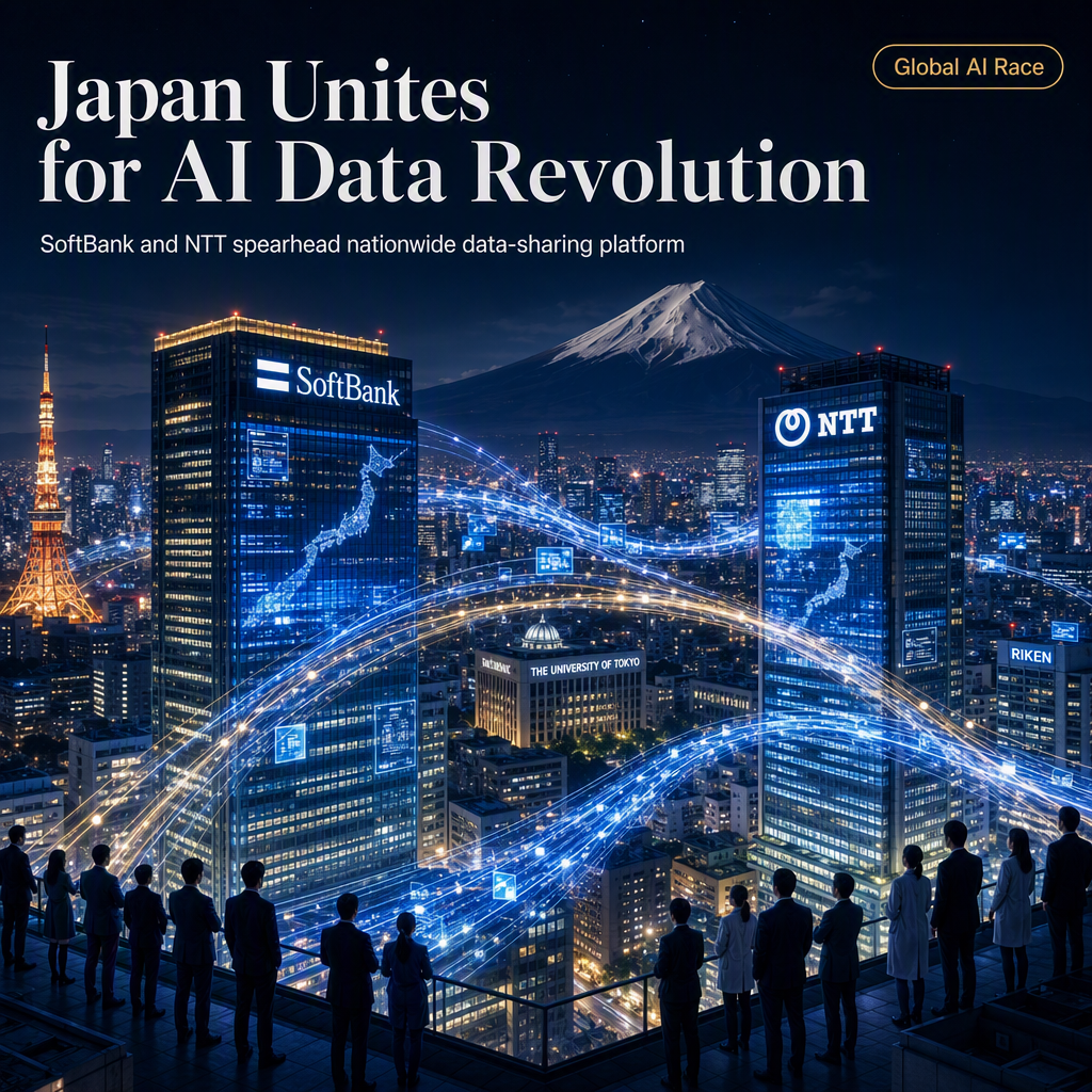 SoftBank and NTT Lead Major Japanese AI Data-Sharing Platform Initiative