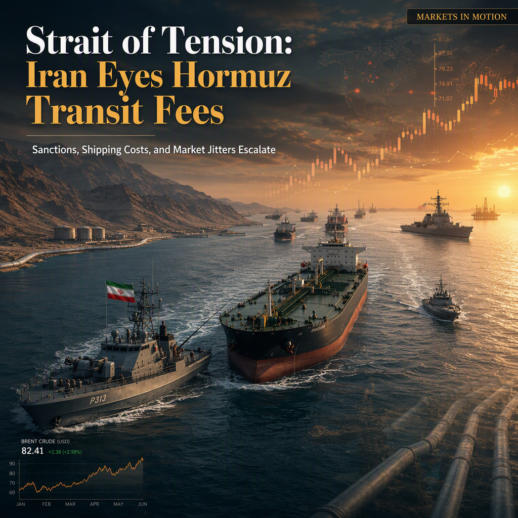 Iran Considers Hormuz Passage Fees Amid Escalating U.S. Sanctions and Oil Market Uncertainty