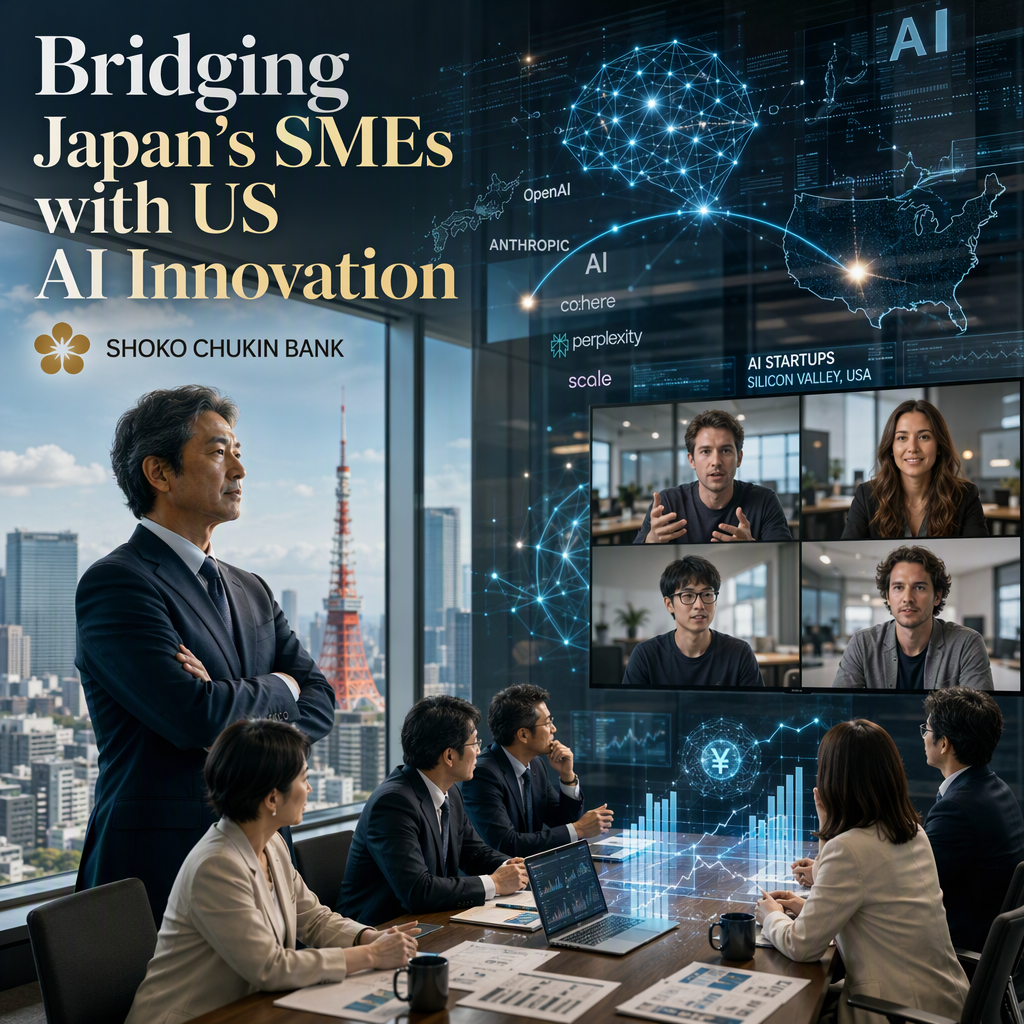 Shoko Chukin Bank Launches Initiative to Link Japanese SMEs with US AI Startups