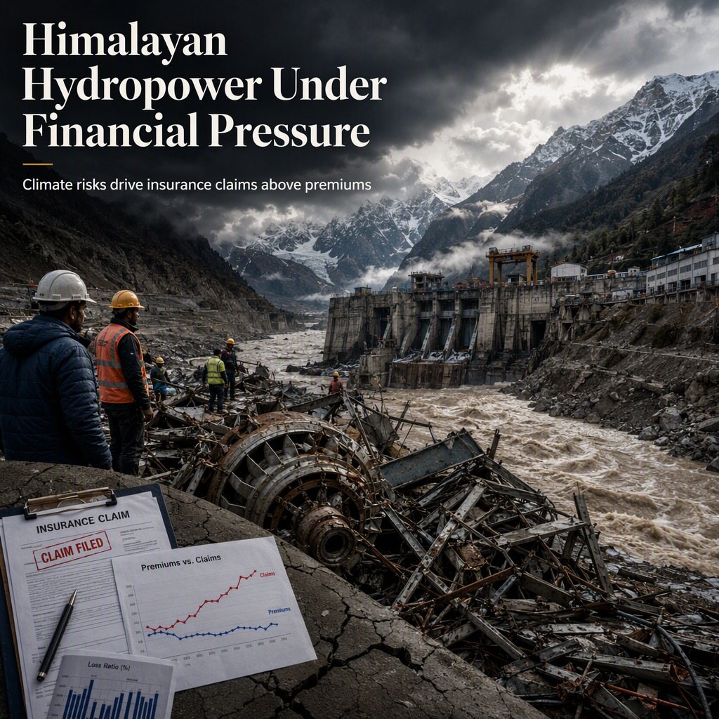 Himalayan Hydropower Projects Face Financial Strain as Insurance Claims Outpace Premiums Amid Climate Risks