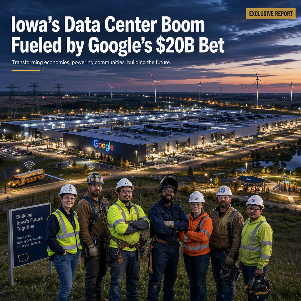 Google's $20 Billion Investment Transforms Iowa into a Data Center Powerhouse