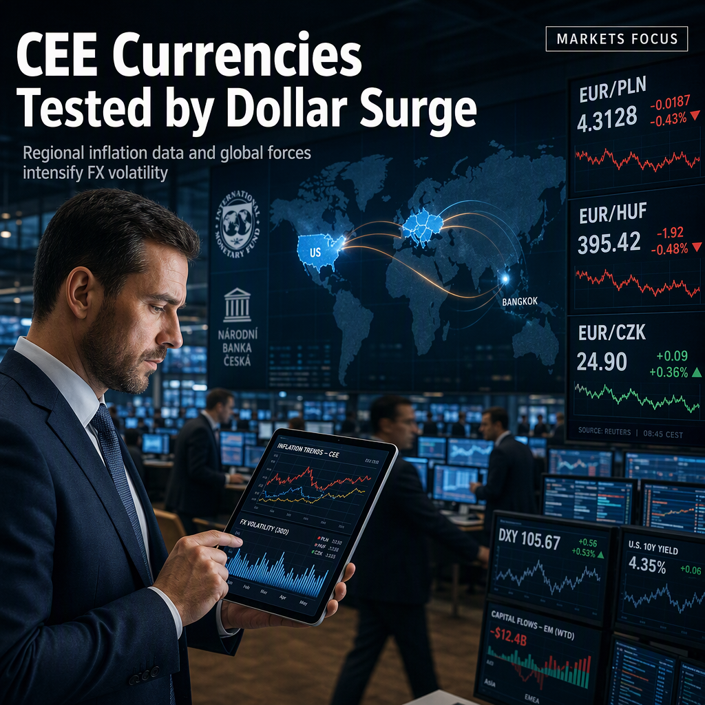 CEE Currencies Face Pressure from Global Dollar Strength Amid Key Inflation Data Releases
