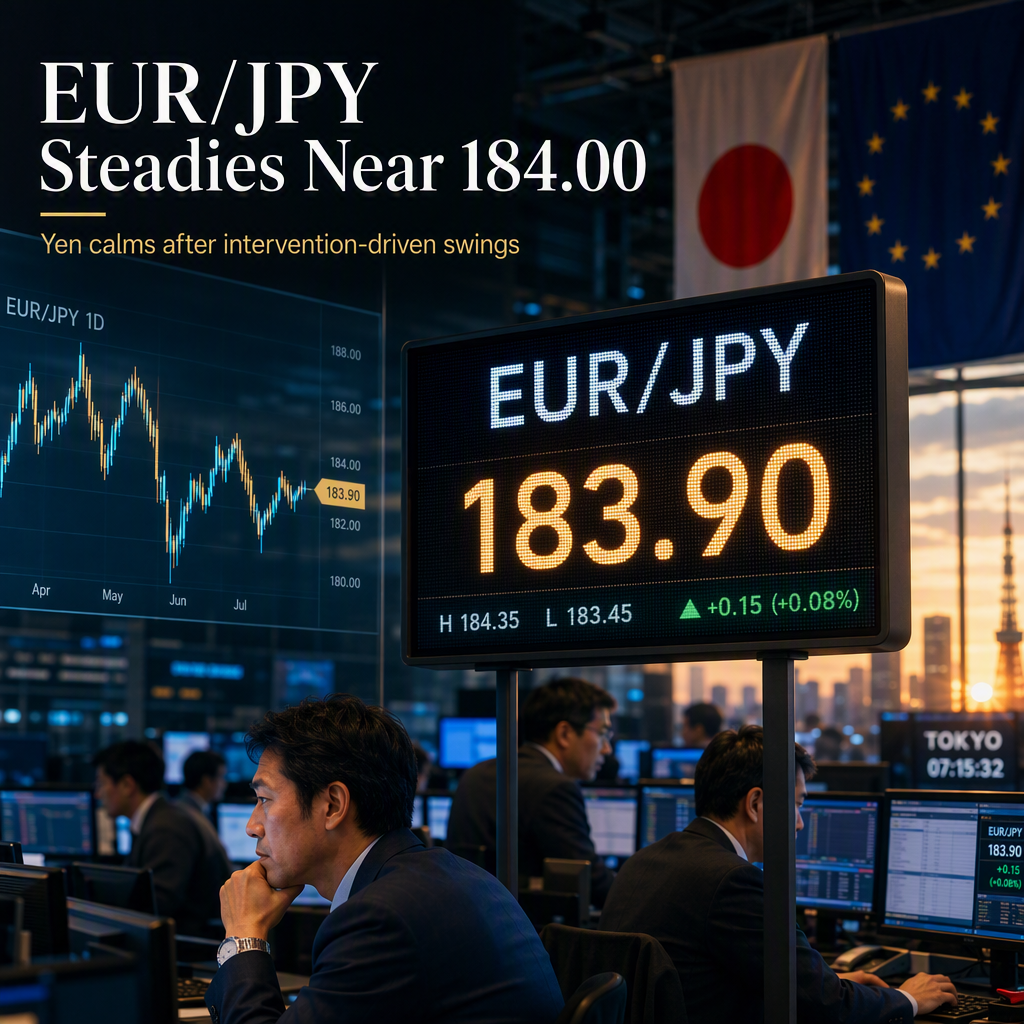 EUR/JPY Holds Near 184.00 as Yen Stabilizes After Volatility