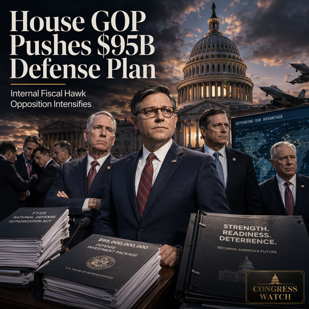 House GOP Advances $95 Billion Defense Package Amid Internal Fiscal Hawk Opposition