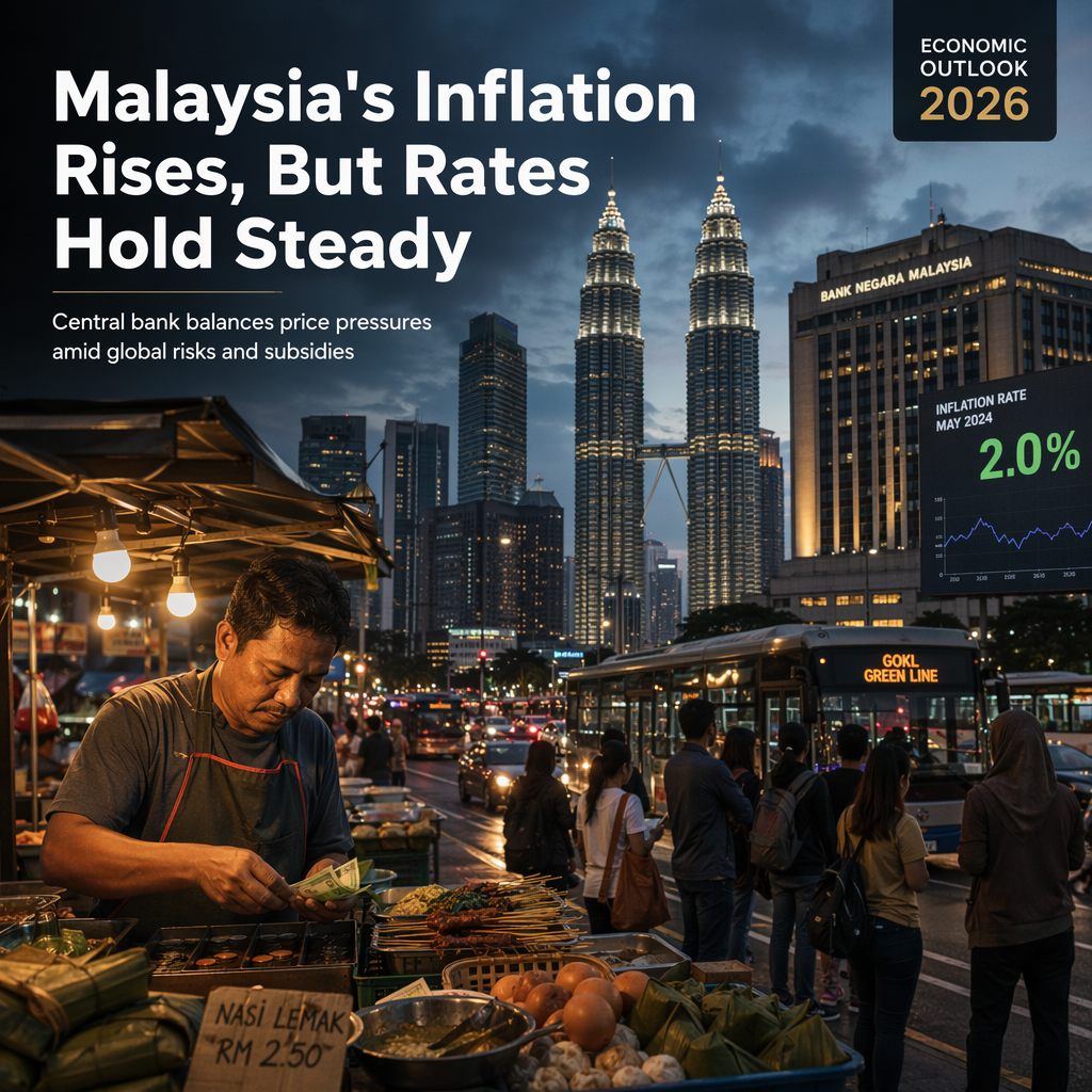 Malaysia's Inflation Hits 2.0% in May; UOB Expects Central Bank to Hold Rates Steady