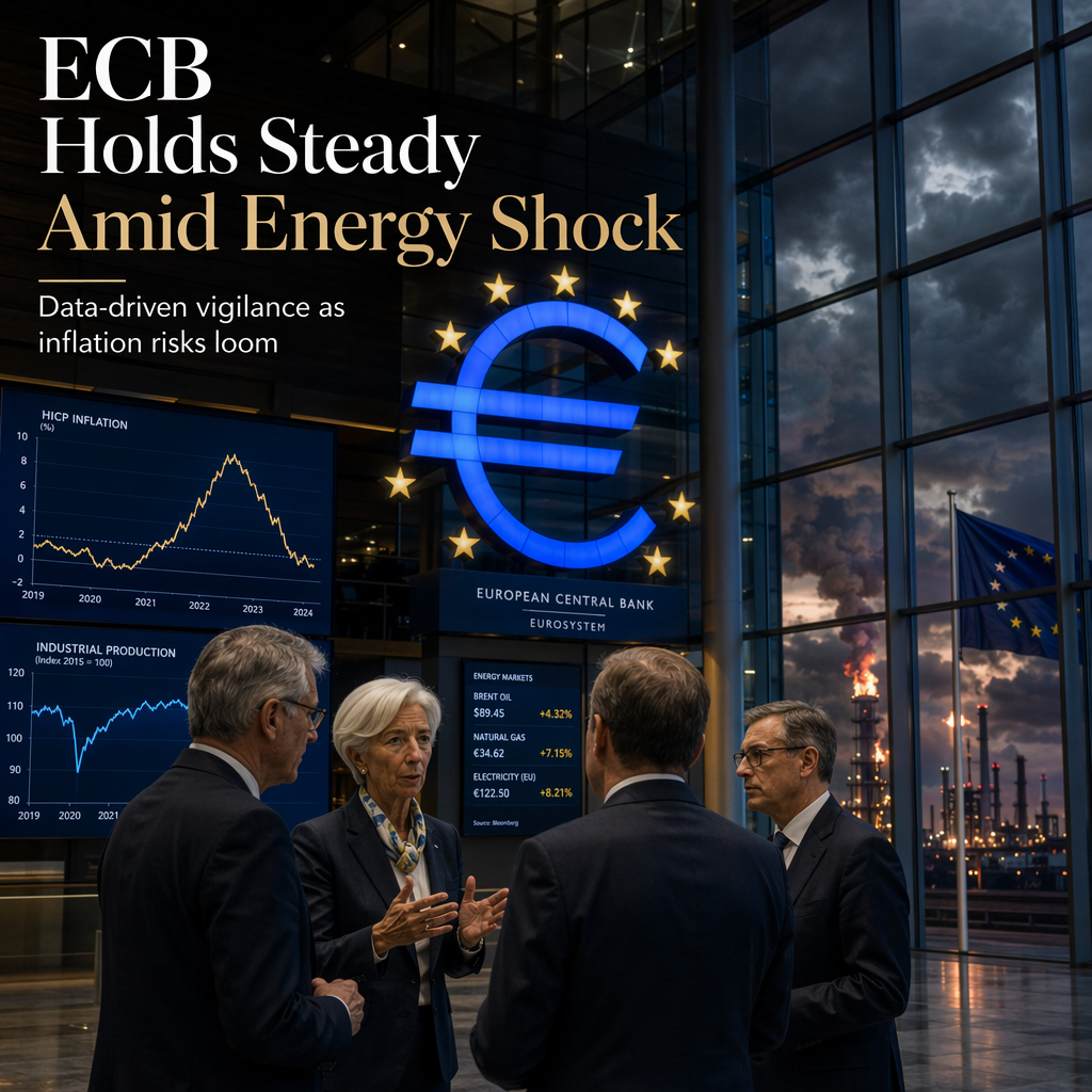 ECB Maintains Data-Dependent Stance Amid Energy Shock and Inflation Concerns