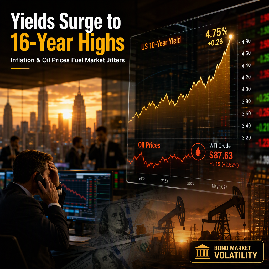 US Treasury Yields Hit New Cycle Highs Amid Rising Oil Prices and Inflation Concerns