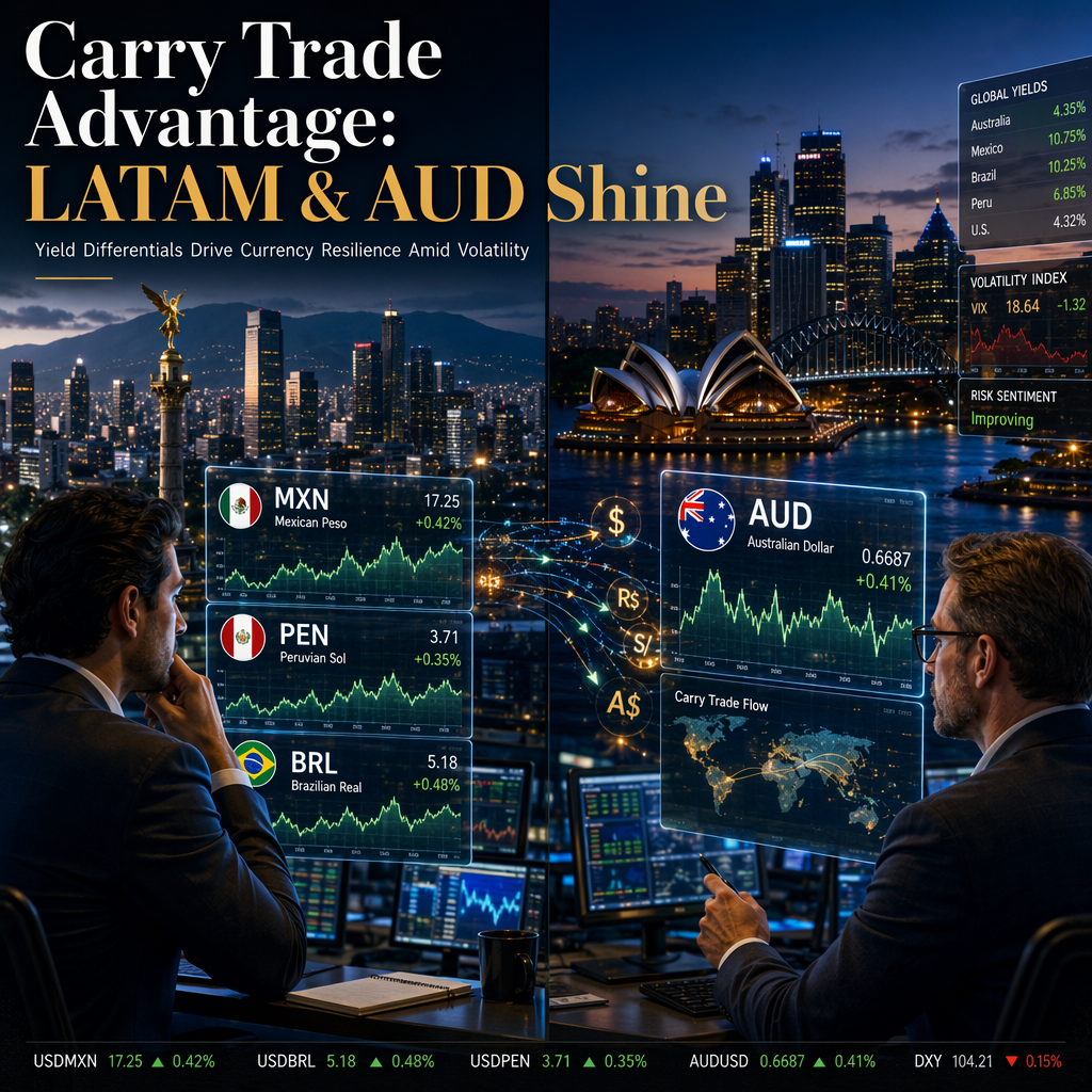Latin American and Australian Currencies Bolstered by Carry Trades Amid Global Market Uncertainty