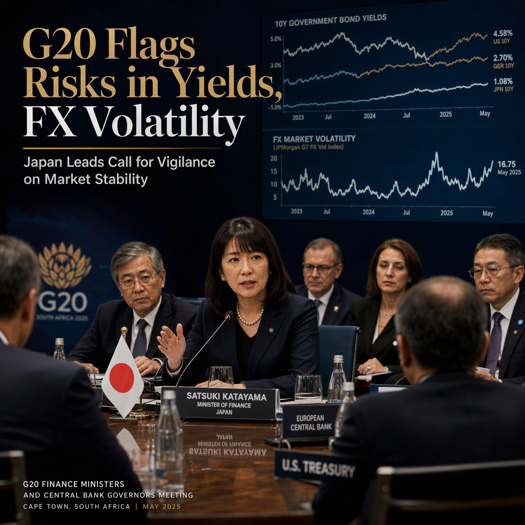 G20 Finance Ministers Express Concern Over Rising Yields and FX Volatility, Japan Highlights Risks