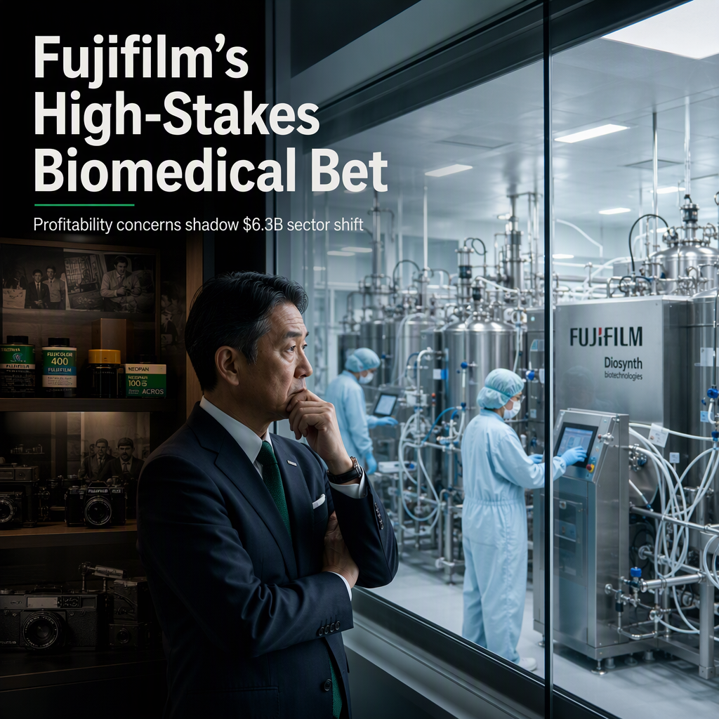 Fujifilm Faces Profitability Challenges Amid $6.31 Billion Biomedical Expansion
