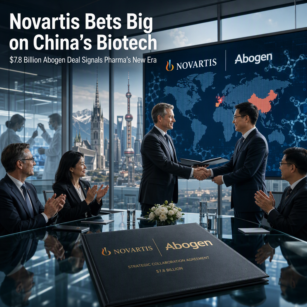 Novartis Strikes $7.8 Billion Licensing Deal With China's Abogen Amid Big Pharma's Patent Cliff Fears