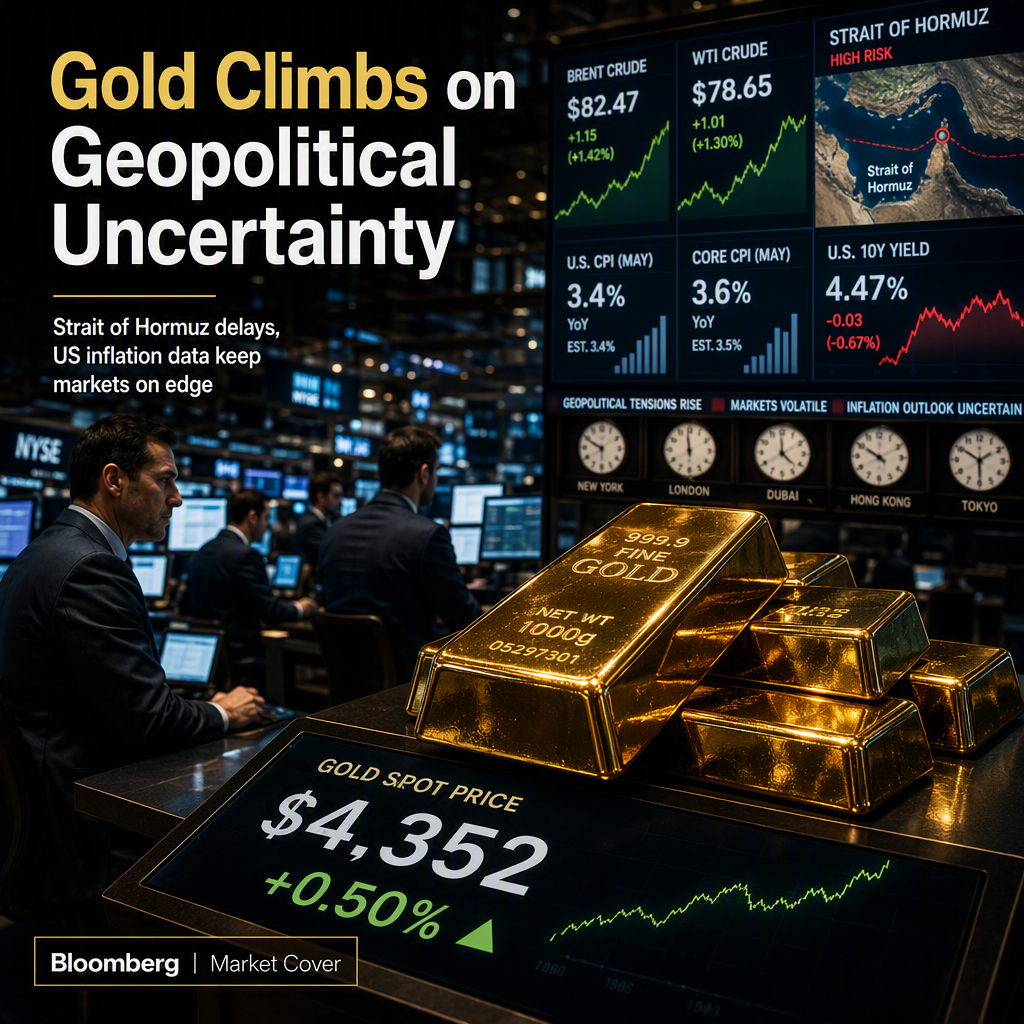 Gold Rises Amid Hormuz Delays and US Inflation Uncertainty, Eyes on Fed Policy