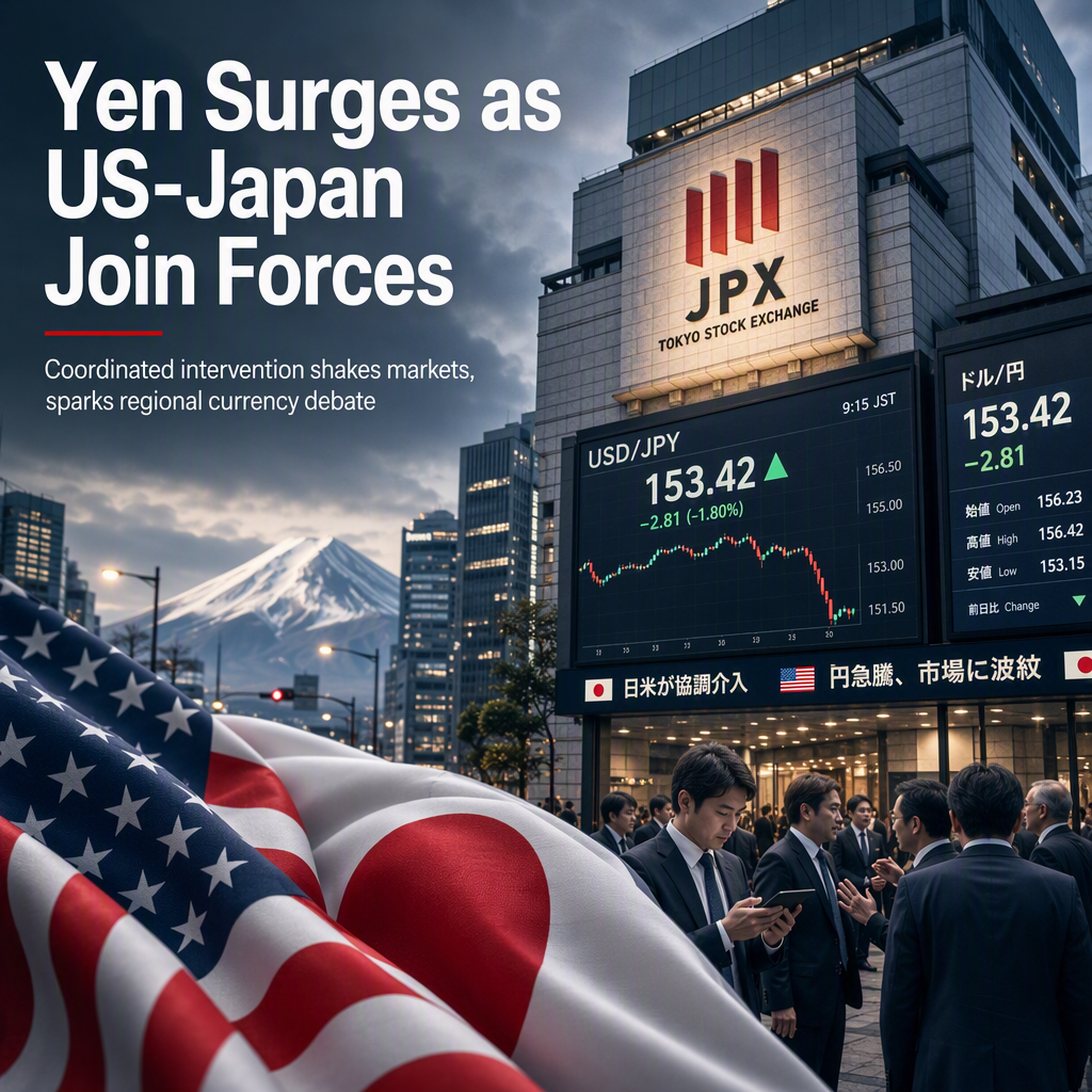 US-Japan Coordinated Intervention Lifts Yen Amid Regional Currency Concerns