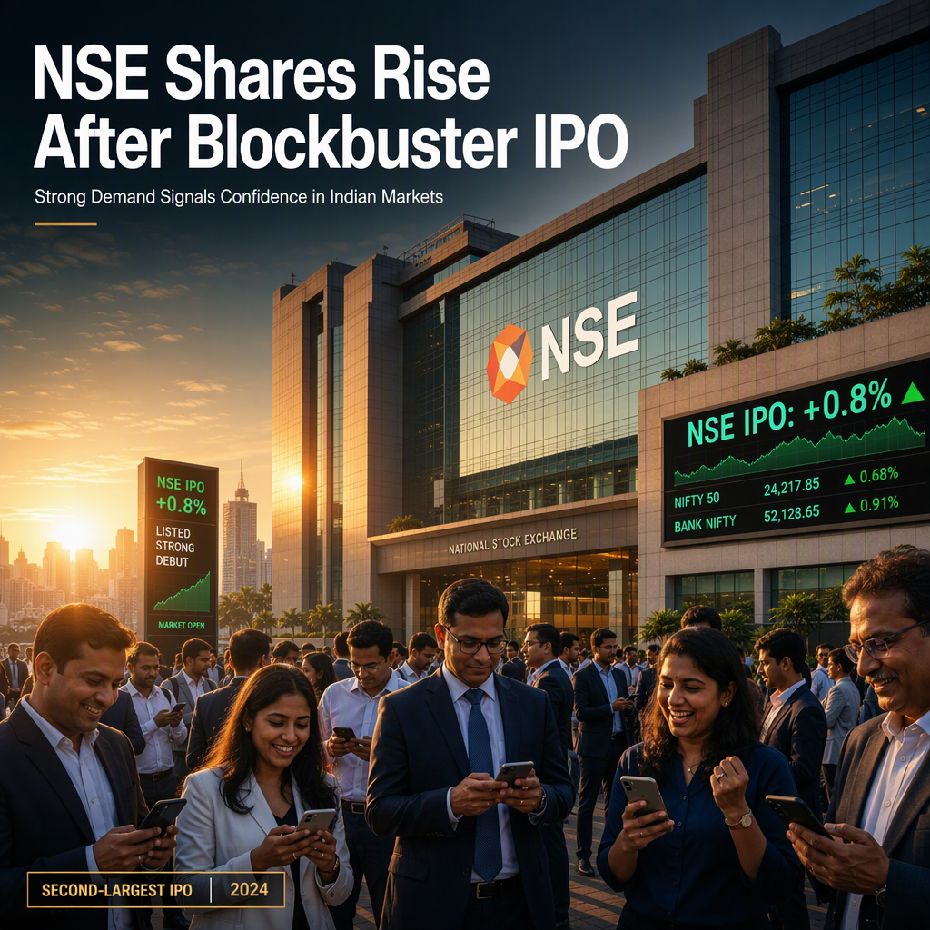 NSE Shares Edge Up After India's Second-Largest IPO, Signaling Strong Investor Demand