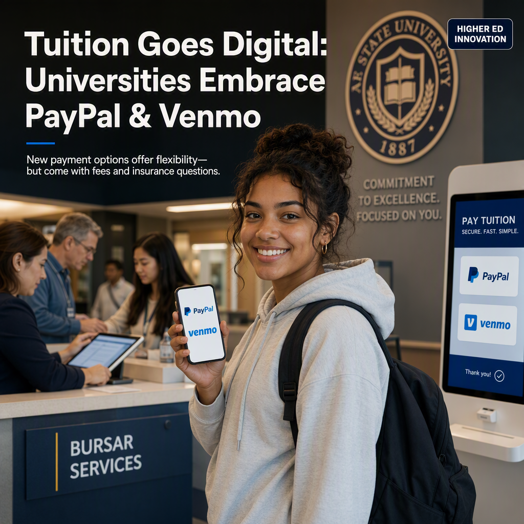 Universities Begin Accepting Tuition Payments via PayPal and Venmo, Expanding Digital Payment Options for Students