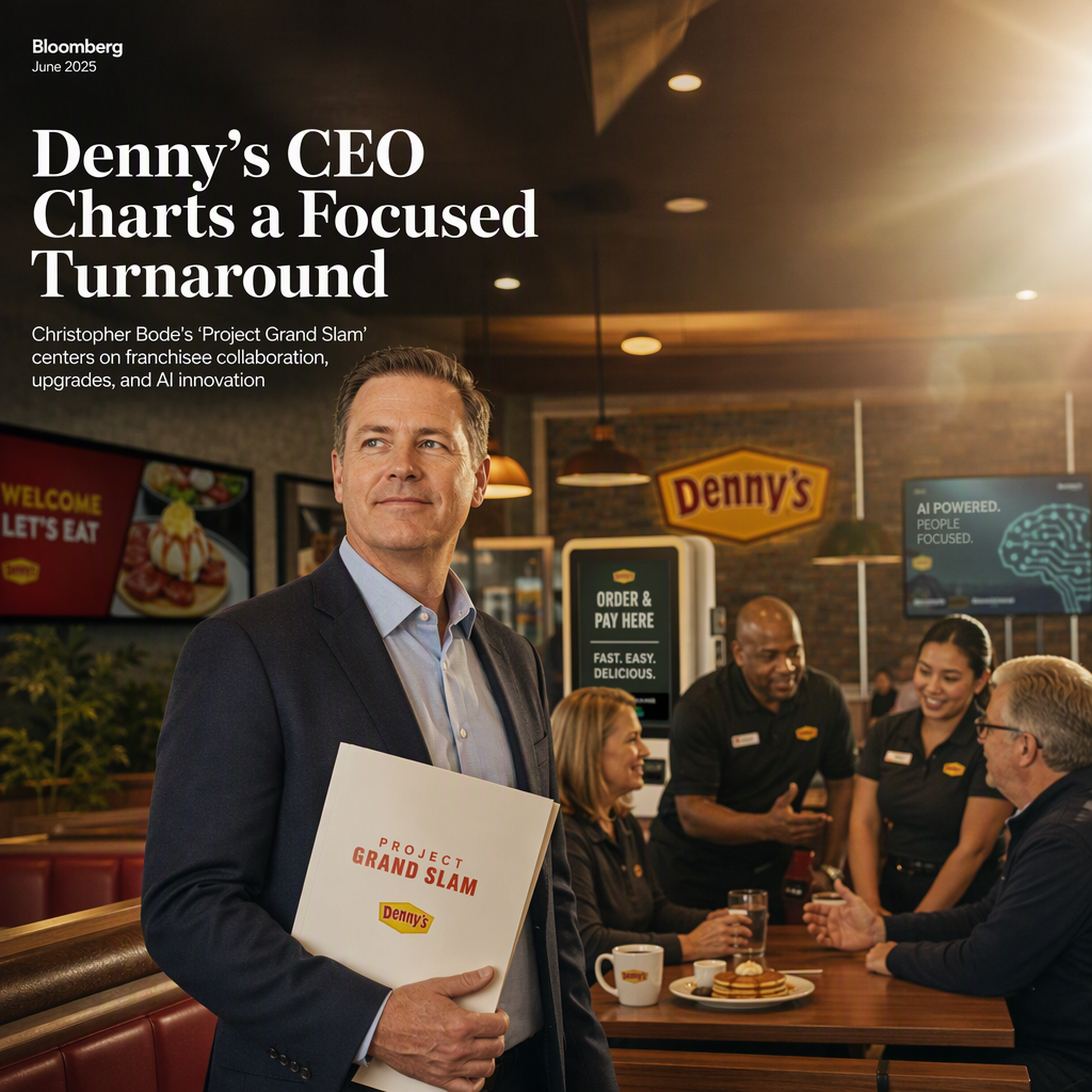 Denny’s CEO Christopher Bode Outlines Turnaround Strategy Centered on Focus and Franchisee Collaboration