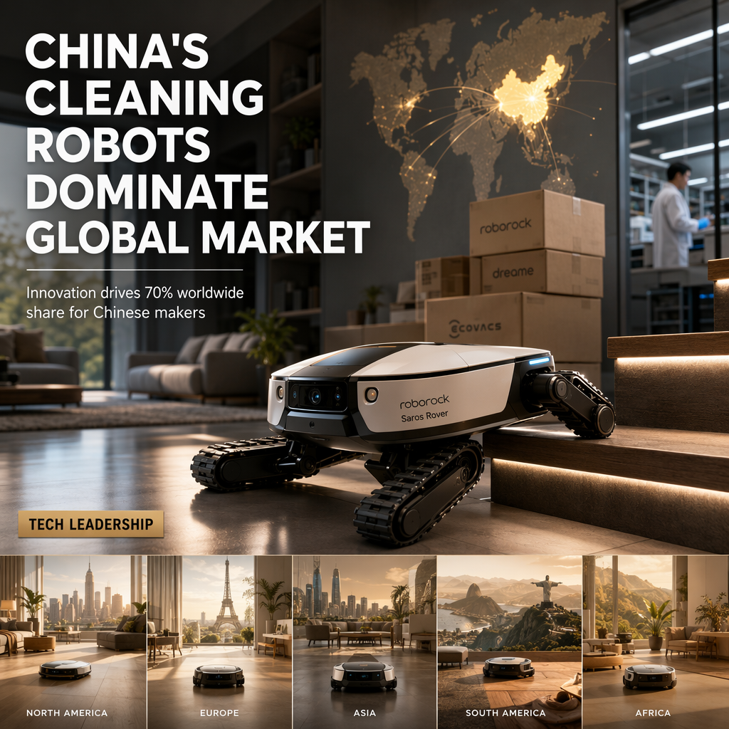 Chinese Cleaning Robot Makers Capture 70% Global Market Share Through Innovation