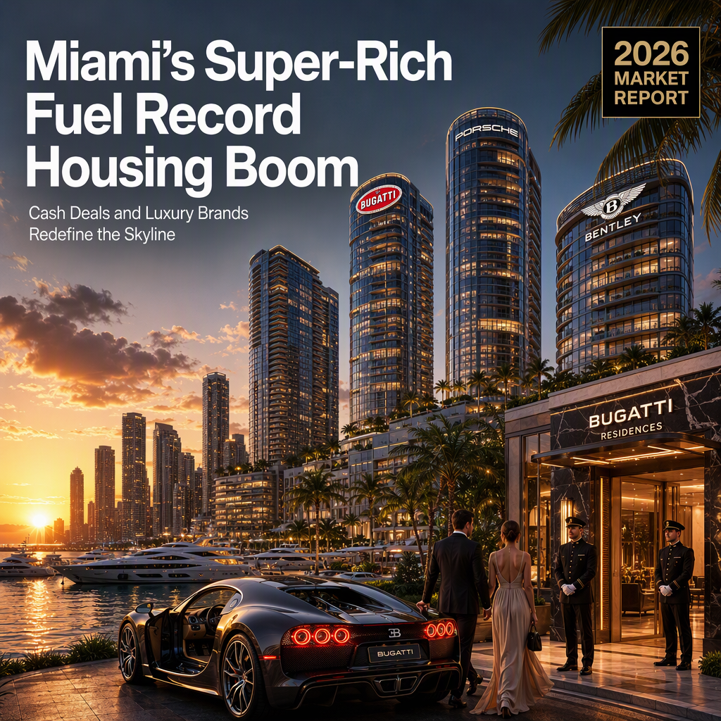 Miami's Ultra-Luxury Housing Market Surges with Record Cash Sales and Branded Residences