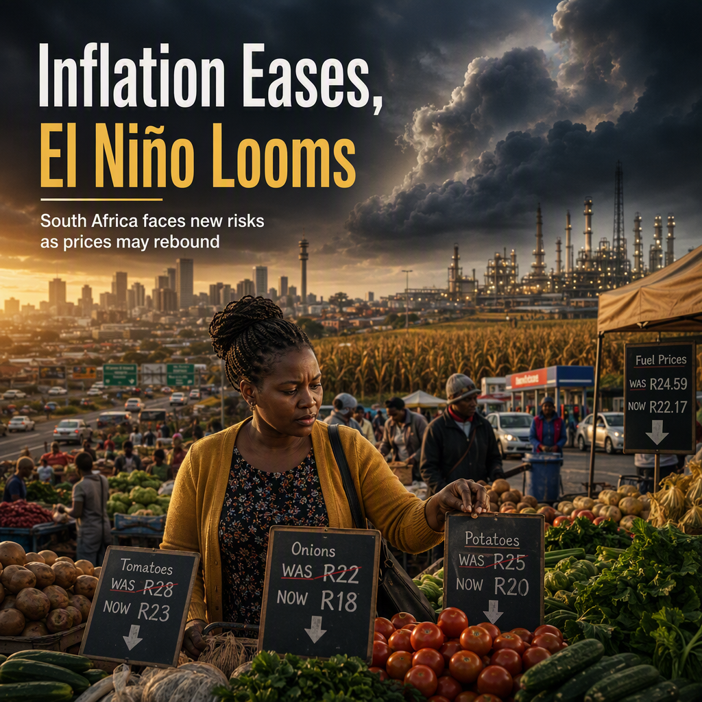 South African Inflation Eases but El Niño Threatens Future Price Stability, Says Commerzbank