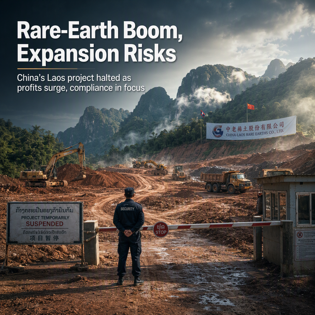Chinese Rare-Earth Project in Laos Halted Amid Industry Profit Surge