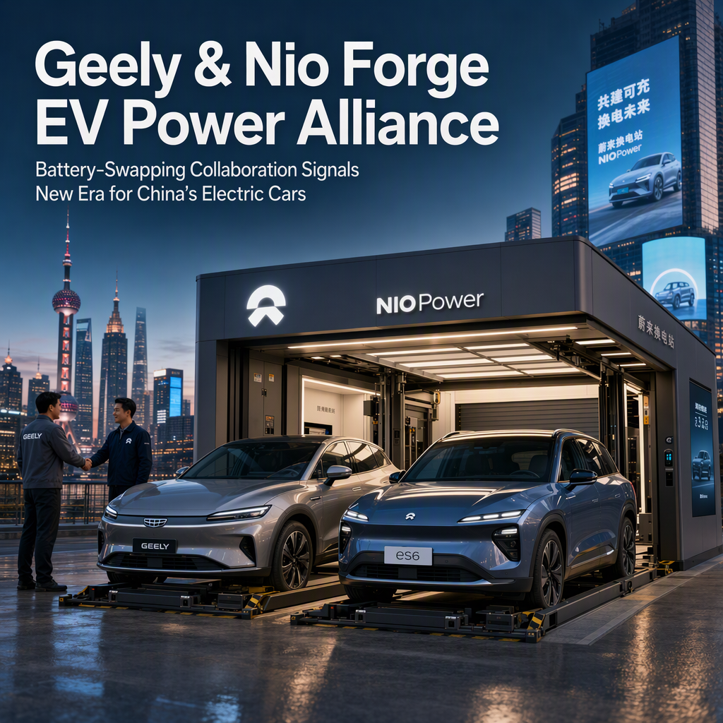 Geely Acquires 30% Stake in Nio's Battery Swapping Unit, Signaling Deeper EV Collaboration
