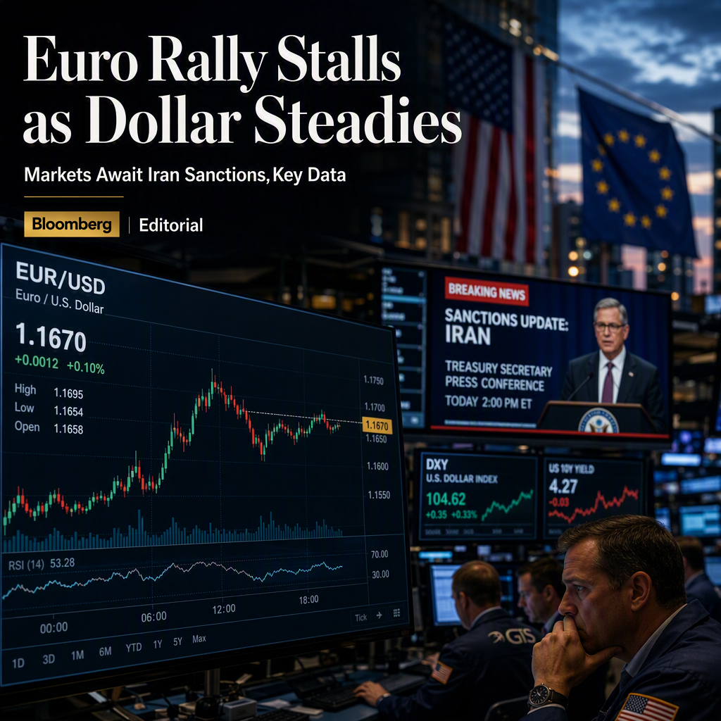 Euro Rally Stalls as US Dollar Steadies Ahead of Iran Sanctions and Key Economic Data