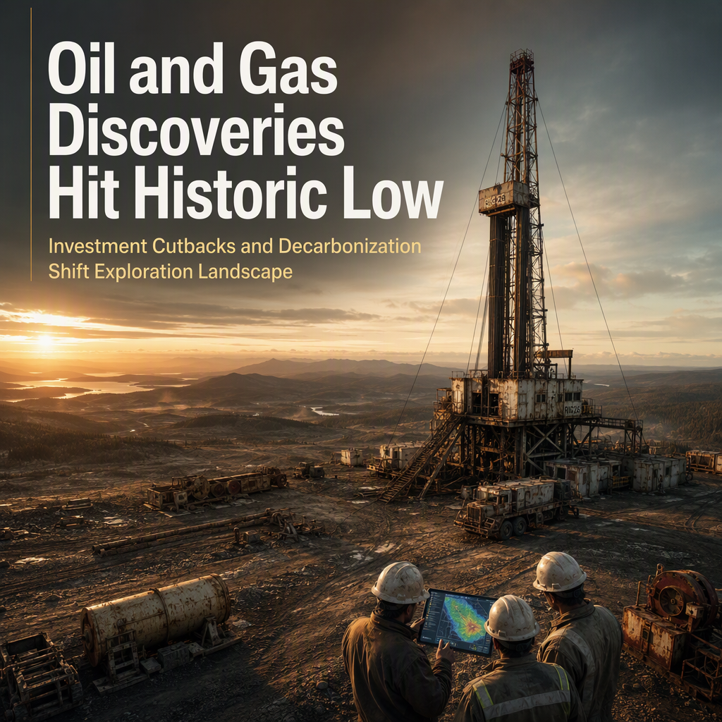 Global Oil and Gas Discoveries Plunge to 40-Year Low Amid Investment Cutbacks