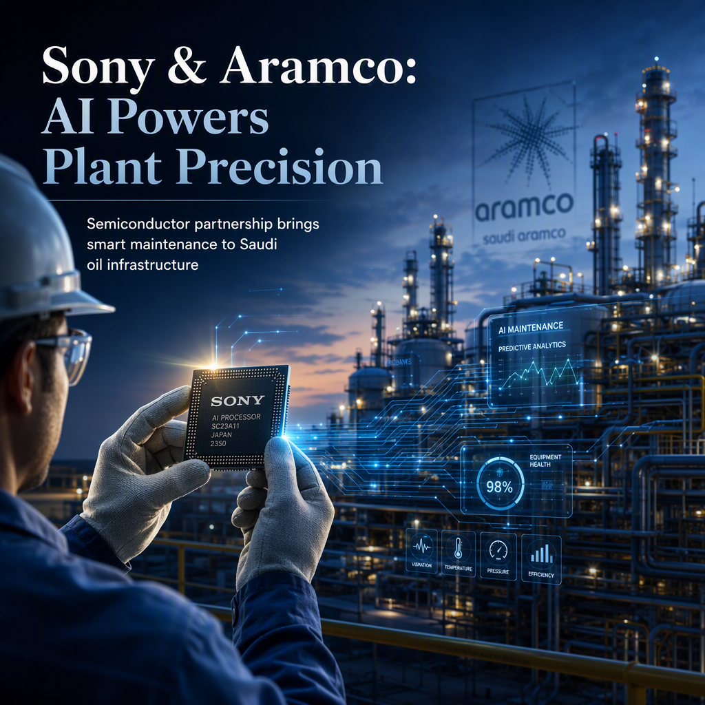 Sony Semiconductor Partners with Saudi Aramco to Develop AI for Plant Maintenance