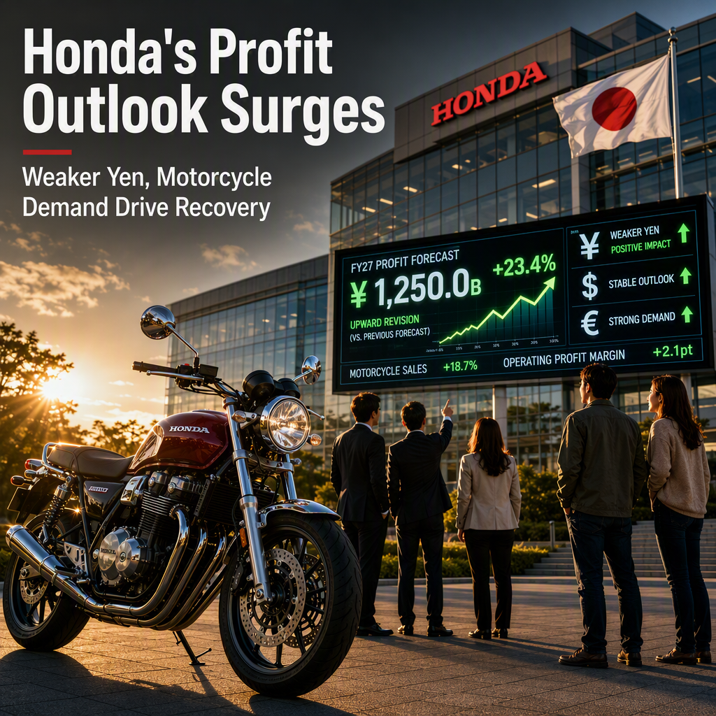 Honda Raises FY27 Profit Forecast Amid Weaker Yen and Robust Motorcycle Sales