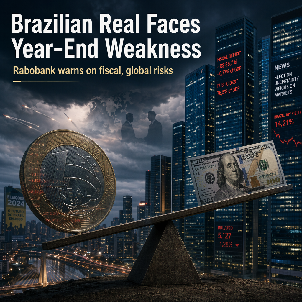 Rabobank Forecasts Year-End Weakness for Brazilian Real Amid Fiscal and Geopolitical Concerns