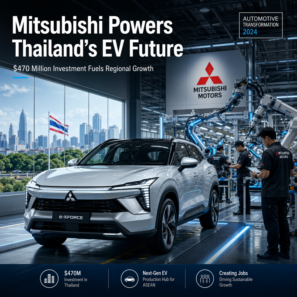 Mitsubishi Motors Commits $470 Million Investment to Boost Electrified Vehicle Production in Thailand