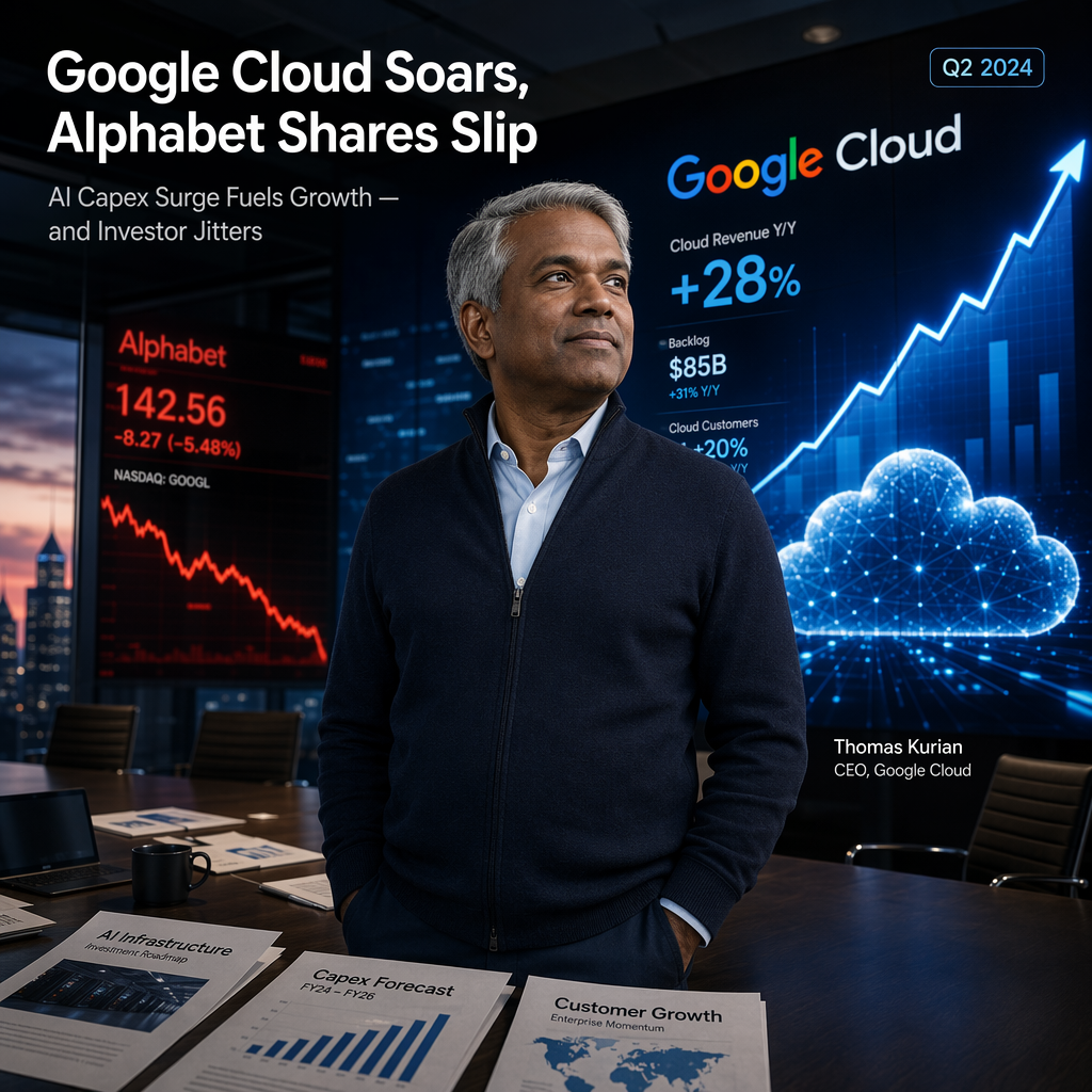 Google Cloud Surges 82% as Customers Boost Spending, But Alphabet Shares Drop on Soaring AI Capex
