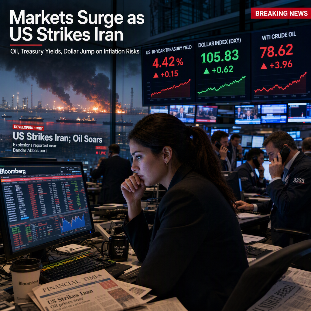 US-Iran Strikes Drive Treasury Yields and Dollar Higher Amid Inflation and Energy Risks