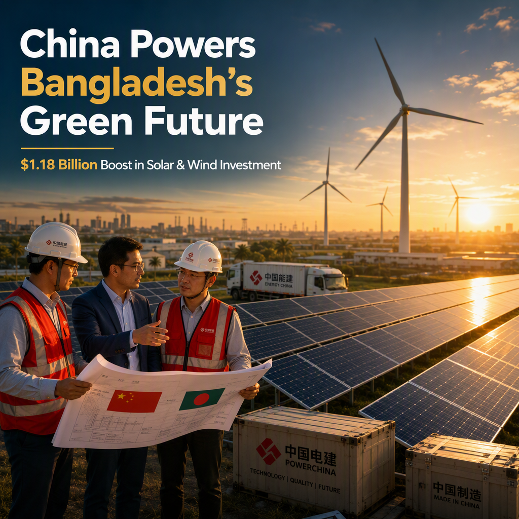 China Solidifies Lead as Bangladesh's Top Power Investor with $1.18 Billion in Renewables