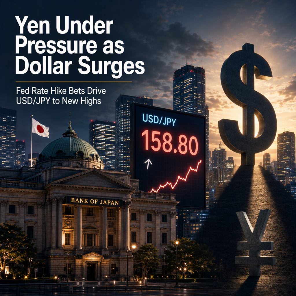 Japanese Yen Weakens as Fed Rate Hike Bets Propel USD/JPY Higher