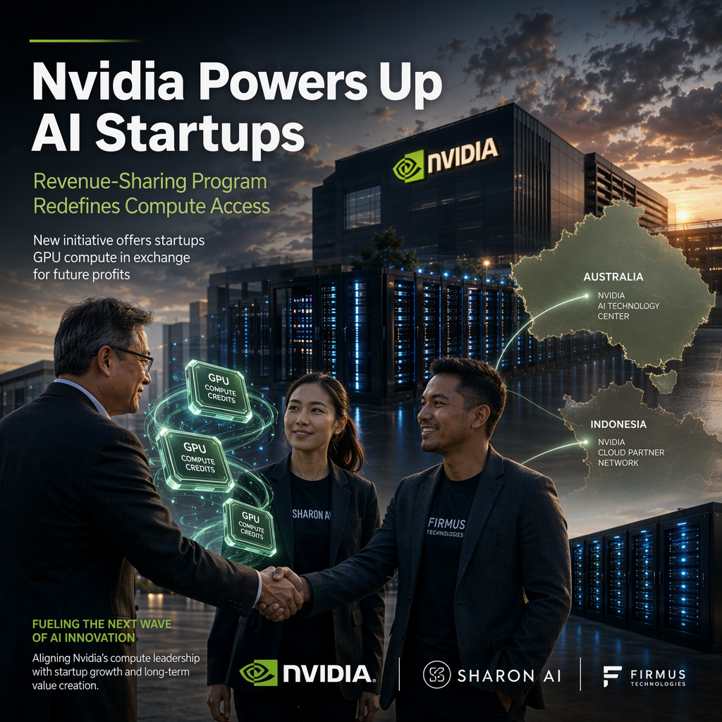 Nvidia Launches Revenue-Sharing Program, Offering Startups Compute Power in Exchange for Future Profits