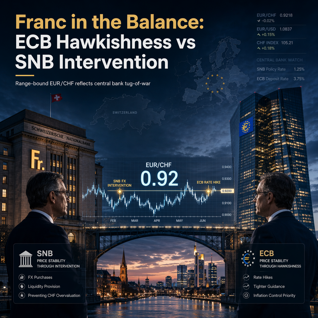 ECB Hawkishness and SNB Intervention Shape Swiss Franc Outlook, Rabobank Says