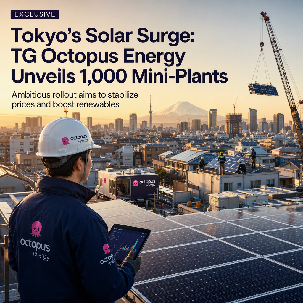 TG Octopus Energy Launches Ambitious Mini-Solar Expansion in Tokyo to Counter Market Volatility