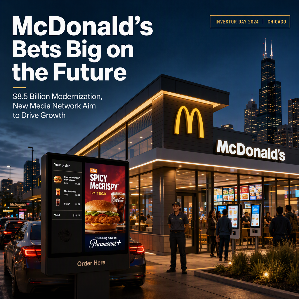 McDonald's Unveils $8.5 Billion Modernization Plan and Launches Media Network to Drive Growth
