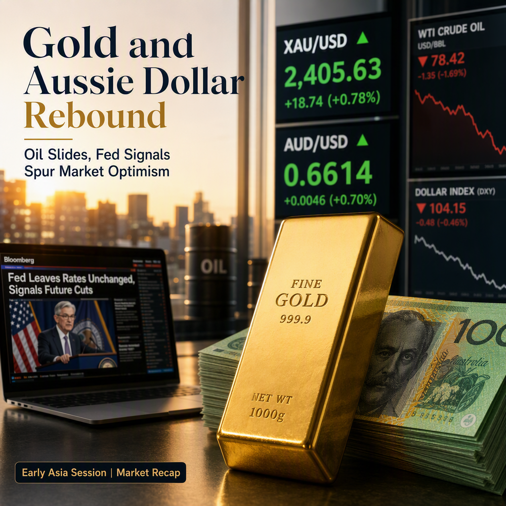 Gold and Australian Dollar Rebound as Oil Prices Fall and US Dollar Weakens After Fed Rate Hike
