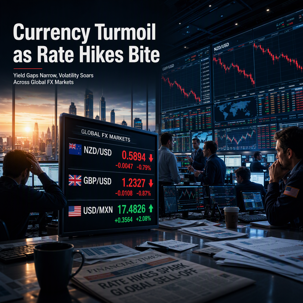 Global Currency Markets Rattle as Rate Hikes Narrow Yield Gaps and Trigger Sell-Offs