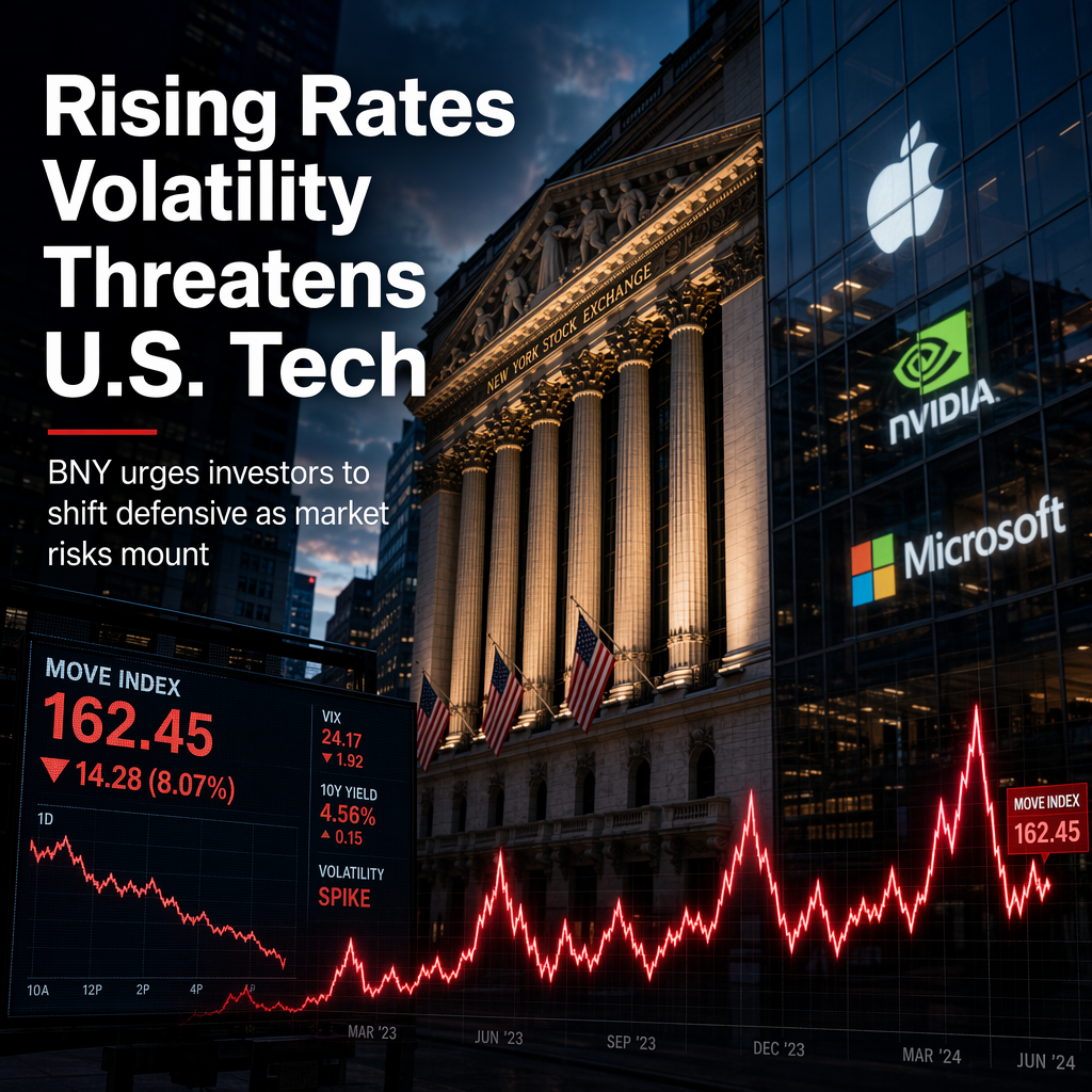 BNY Warns Rising Rates Volatility Could Pressure U.S. Tech and Growth Stocks