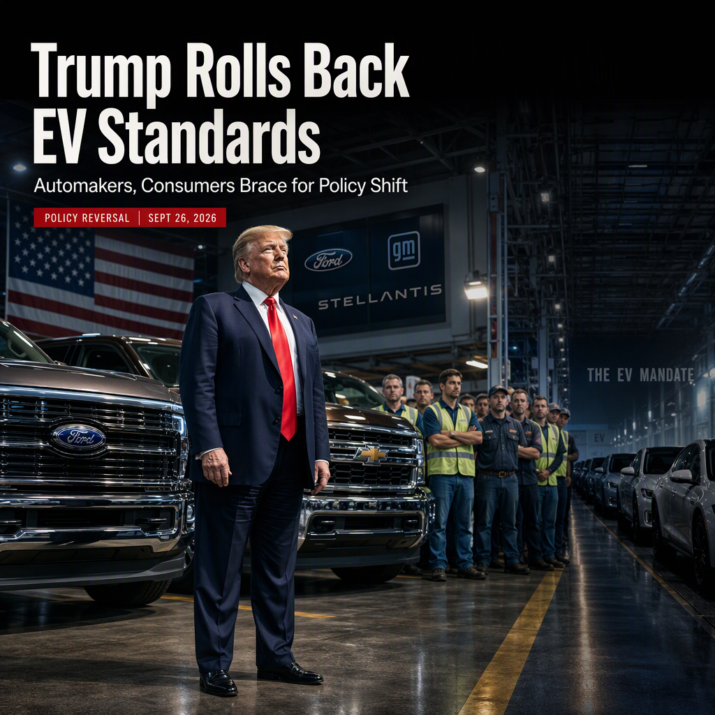 Trump Approves New Fuel Economy Standards, Reversing Biden-Era EV Policies