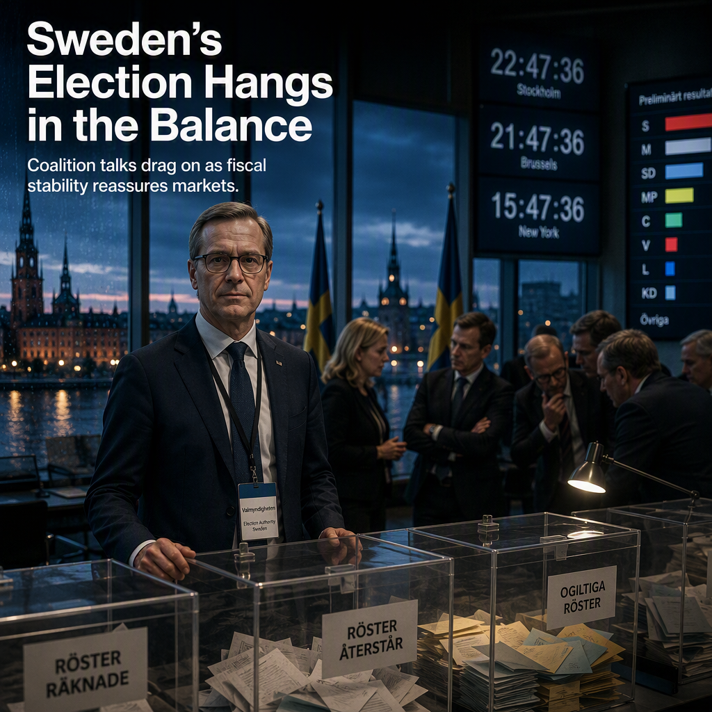 Sweden Faces Prolonged Election Uncertainty Amid Tight Race and Stable Fiscal Outlook