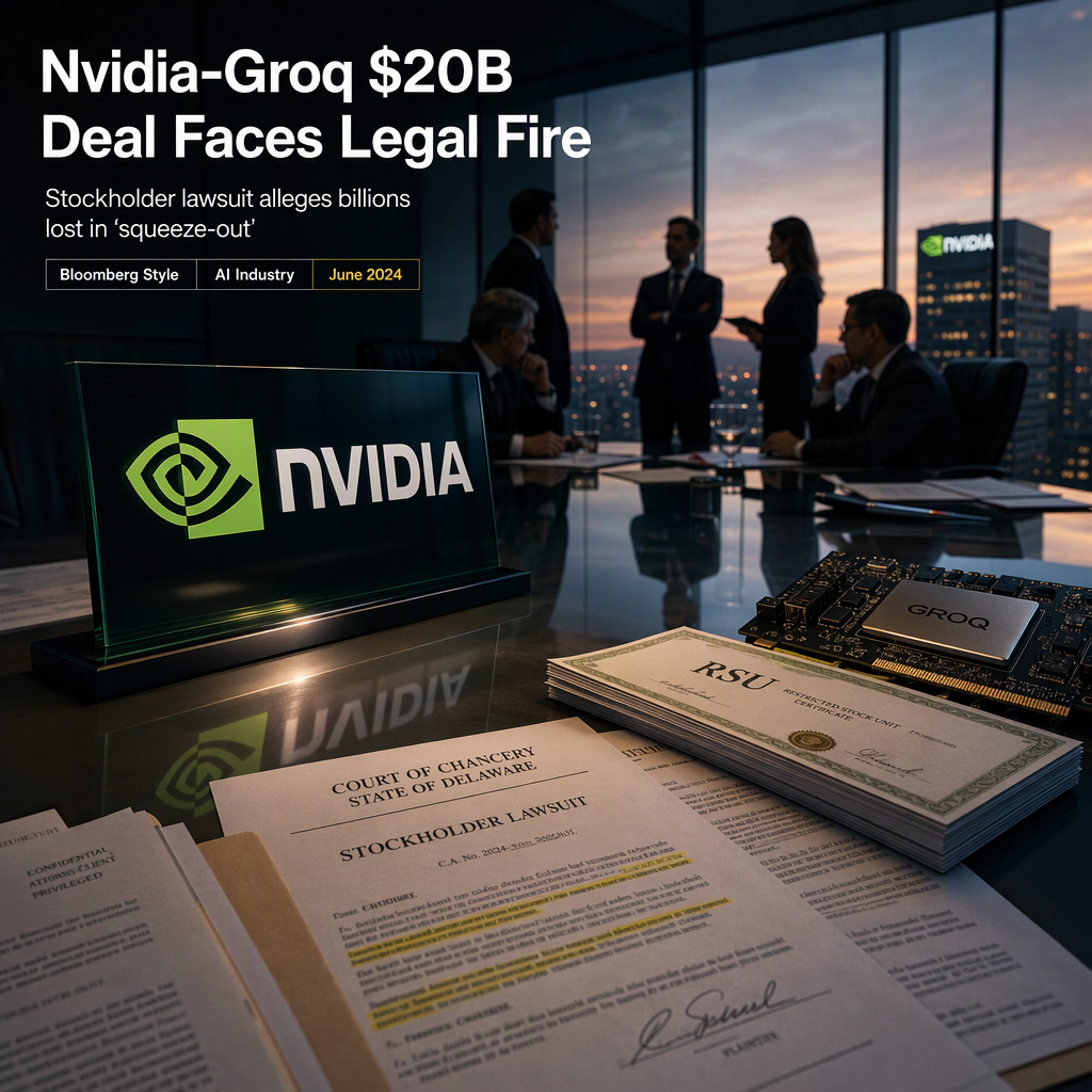 Nvidia Faces Lawsuit Over $20 Billion Groq Deal Alleging Stockholder Squeeze-Out