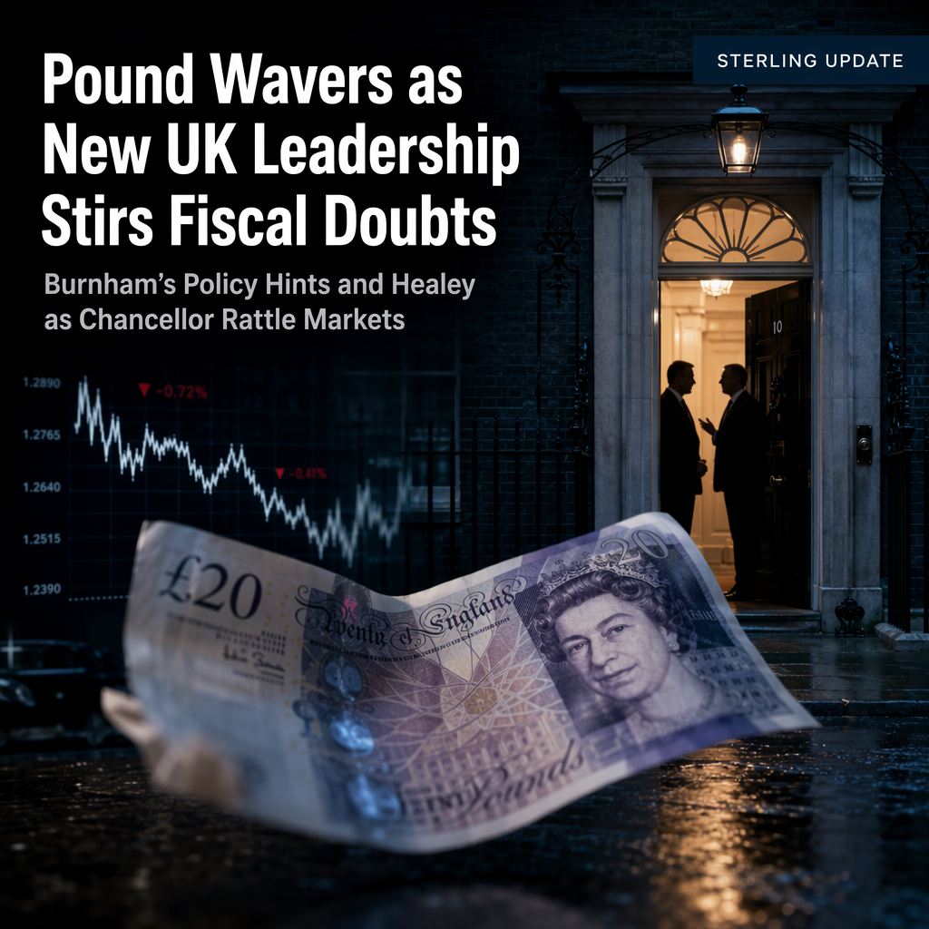 British Pound Volatile Amid Fiscal Policy Uncertainty Following Burnham's Appointment as UK Prime Minister