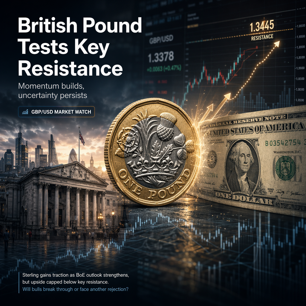 British Pound Eyes Key Resistance Against US Dollar Amid Strengthened Momentum